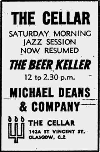 The Cellar Advert 1970
